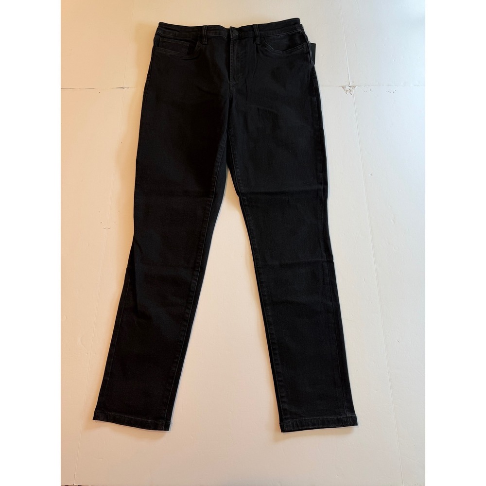 Joe's Jeans High Rise Skinny Black Rinse Denim Pants Size 32